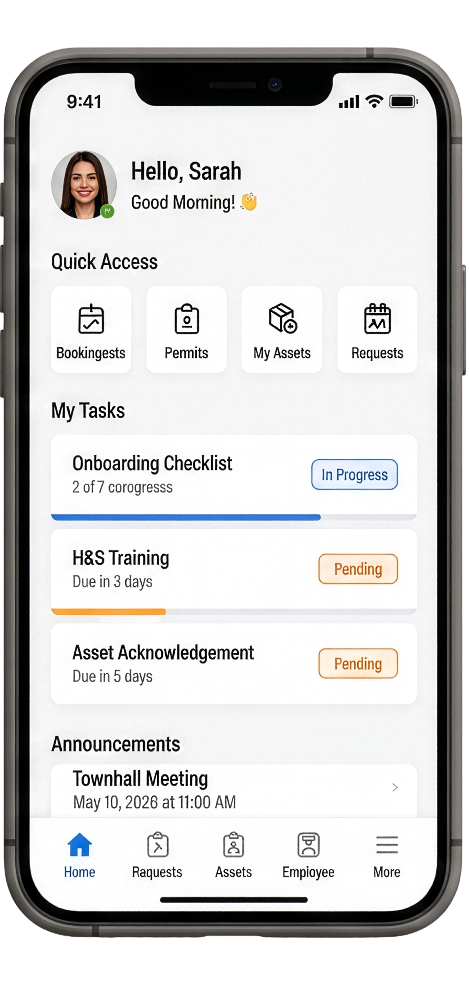 Workplace mobile app